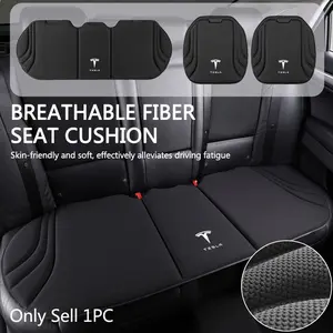 Universal Car Seat Cushion Front Rear Breathable Anti-Slip Cover Auto Seat Protection Mat Pad For Tesla Model 3 Model Y Model S X Roadster Cybertruck SpaceX
