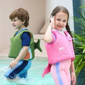Kids' Cartoon Inflatable Buoyancy Vest - Beginner Anti-Drowning Floating Swimming Accessories with Arm Circles Water Sleeves for Water Sports Diving