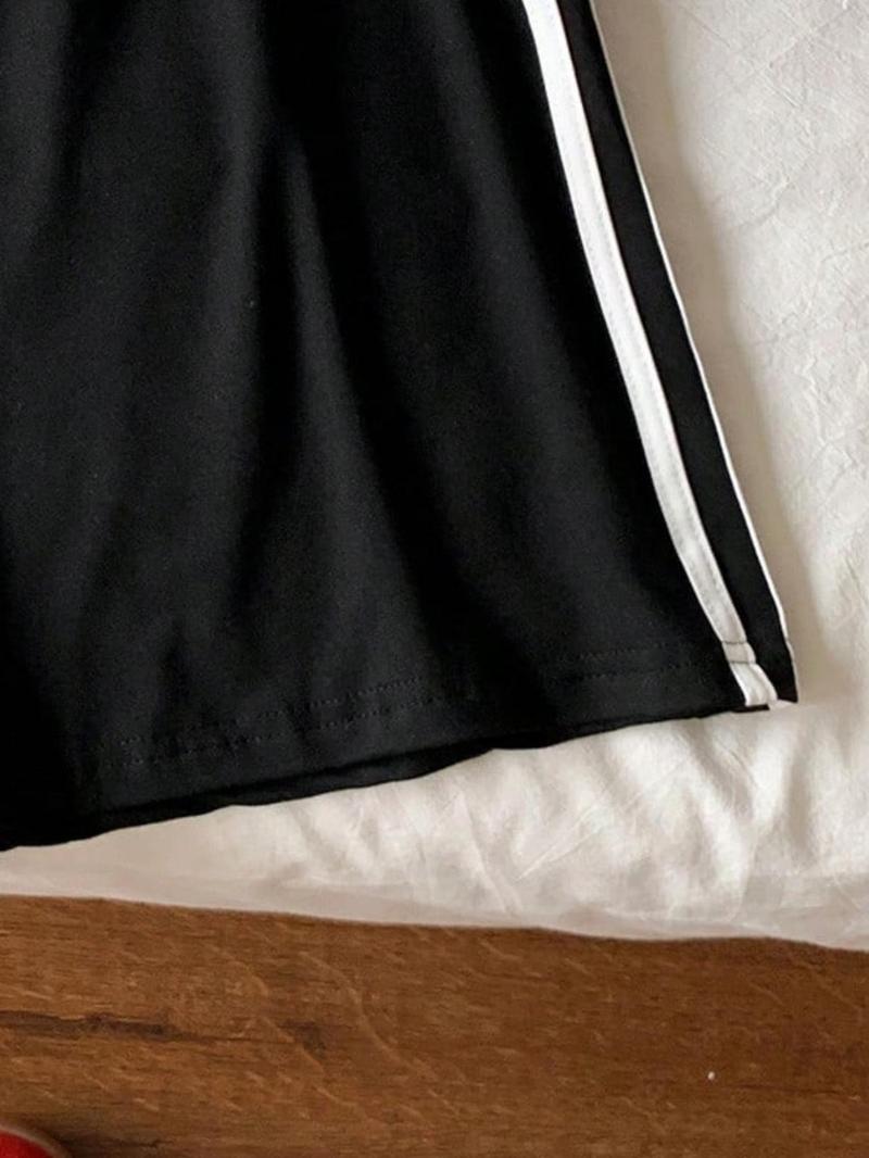 Women's Side Stripe Shorts, Casual Comfy Breathable Skinny Shorts for Daily Wear, Ladies Bottoms for Summer