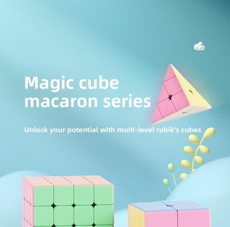 Macaron Rubik's Cube 2-3-4-5 Third Grade Competition Special Magnetic Children's Educational Toys Pyramid Decompression Variety