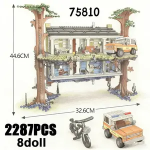 75810 Strange Story Characters Turn Upside Down Model Holiday Gift 2287PCS Brick Children Educational Toys