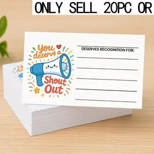 20/40 Pcs Positive Encouragement Cards, Positive Affirmation Cards, Positive Message Card for Teachers, Students, Employees - Incentive Gratitude Reward Card | Suitable for classroom, office team rewards, employee appreciation