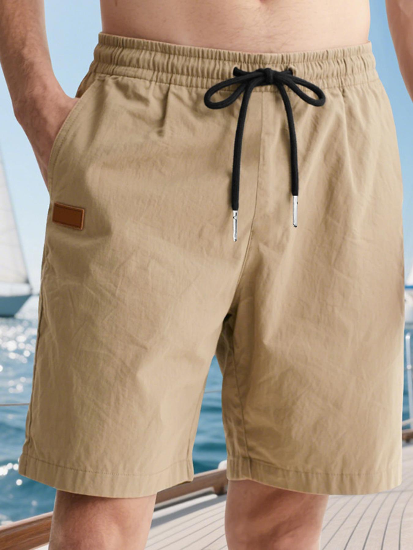 Men's Casual Loose Summer Beach Shorts, Lightweight 5-Inch Swim Trunks for Summer Activities, Trendy Comfort for Relaxed Days