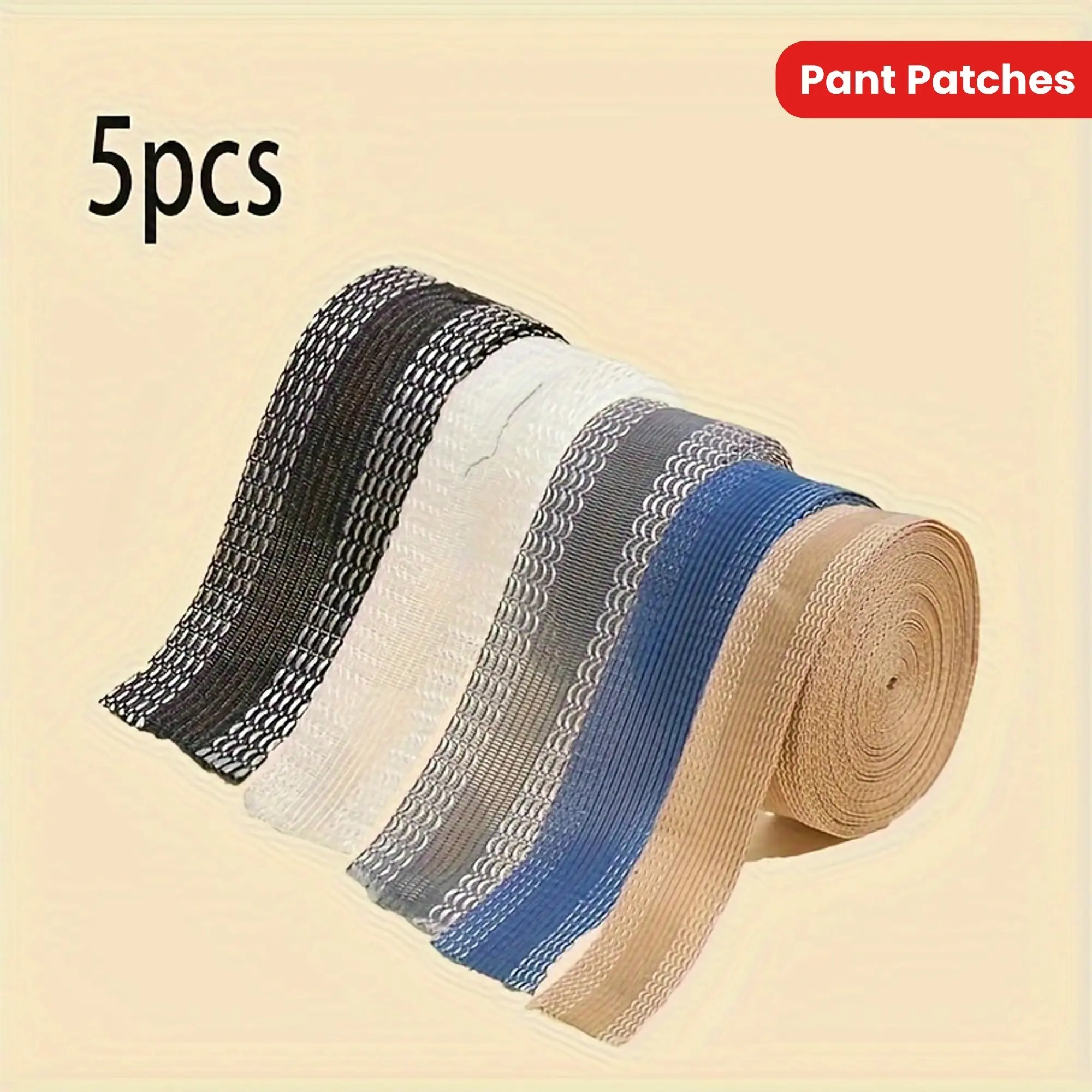5pcs 196.85inch Self-Adhesive Pant Stickers for Suit Pants, Jeans, Trousers, DIY Sewing Accessories