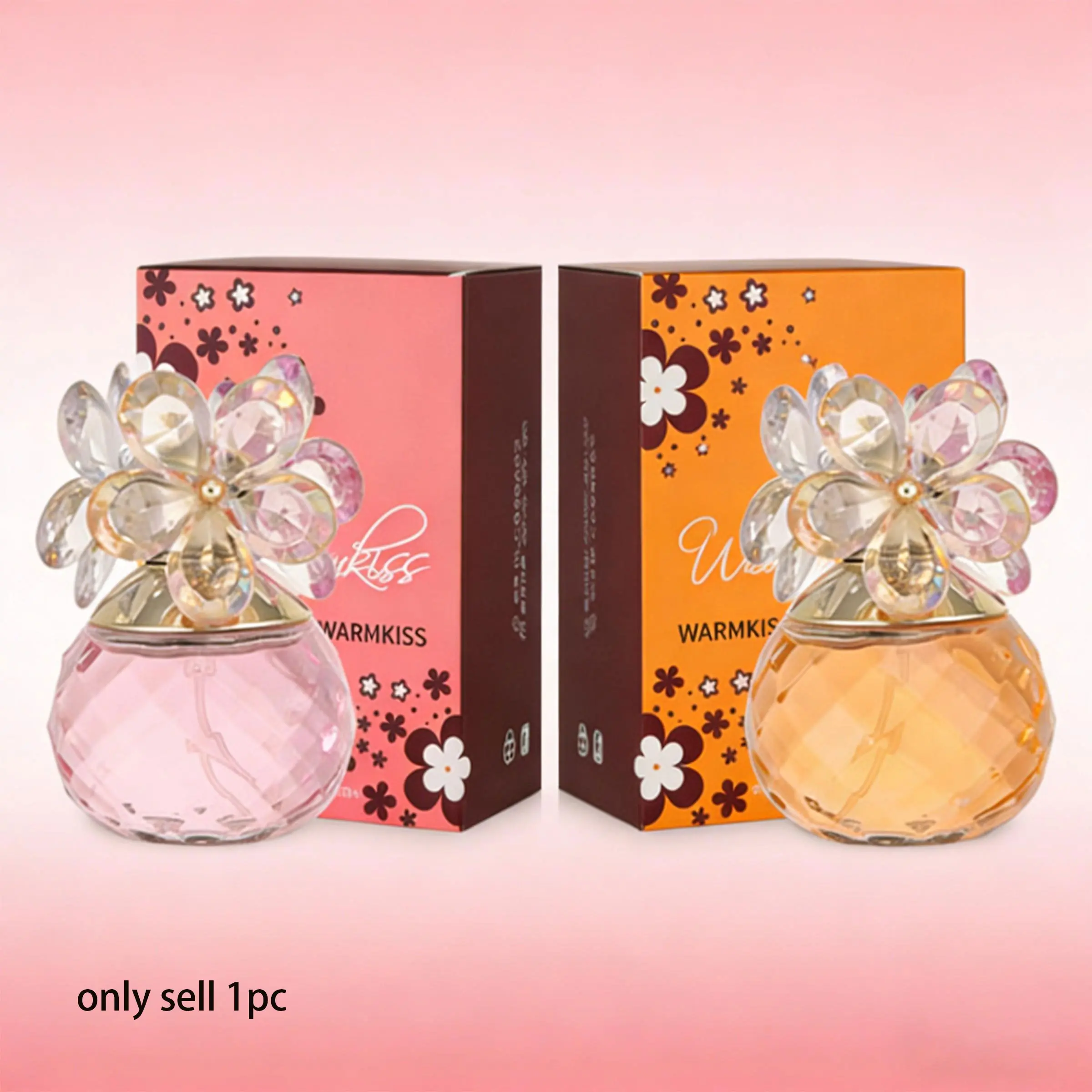 1count 60ML Floral Perfume for Women, Floral Scented Fragrance, Elegant Long-Lasting Scent, Romantic Flower Fragrance, Ideal Gift for Girlfriend, Student Aesthetic, Floral Edp