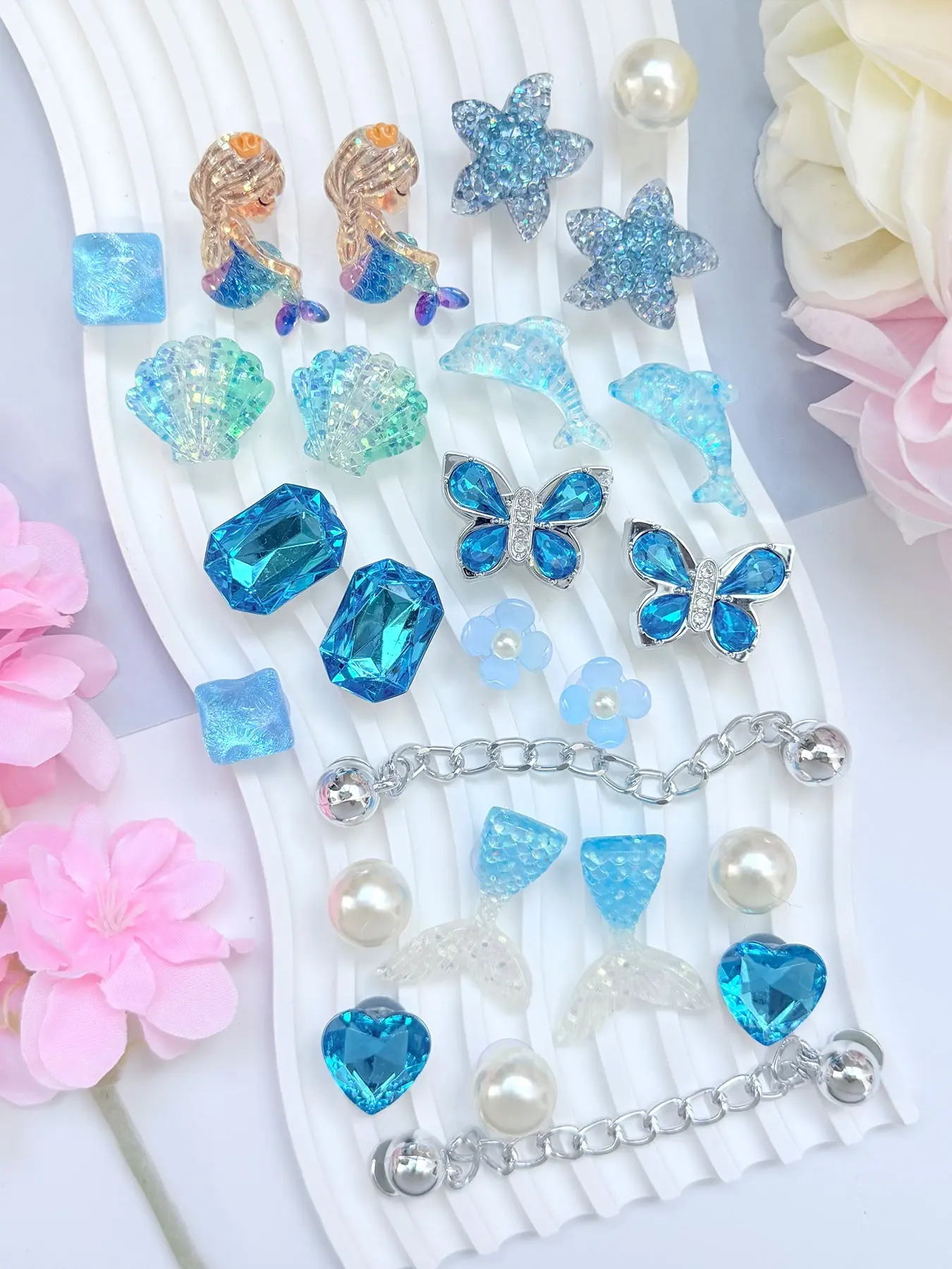 26pcs Shoe Charms Set, DIY Shoe Decorations, Pearl Butterfly Flower Collection, Elegant Accessories for Shoes, Perfect Gift Idea
