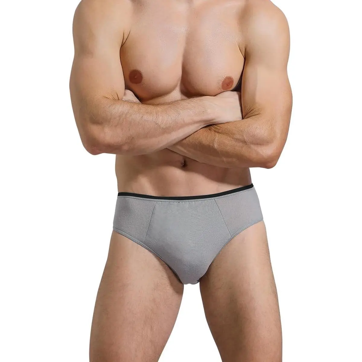 10 Pack Men's 100% Cotton Disposable Underwear Briefs - Portable Travel Panties for Spa, Hospital & EmergenciesGift