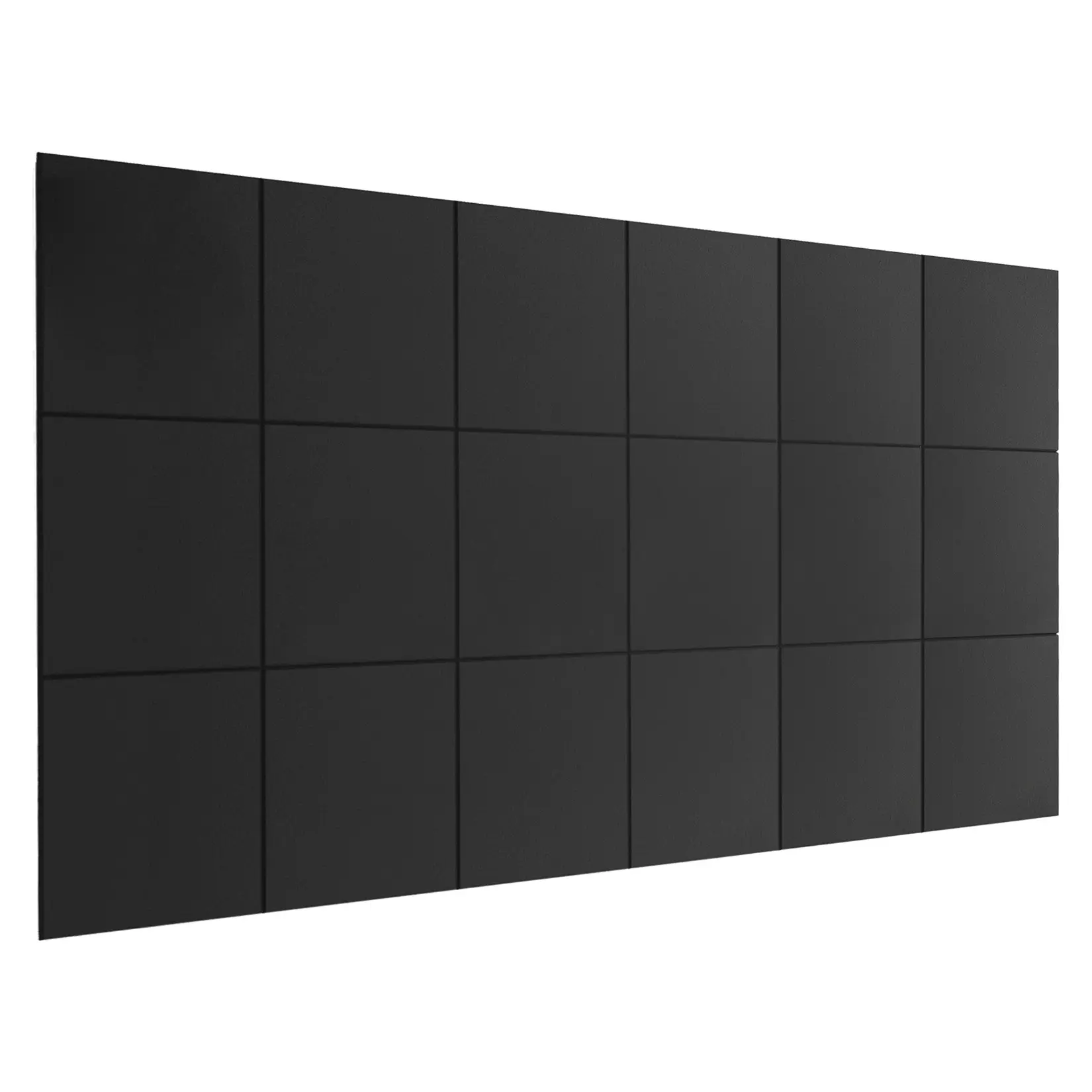 High Density Self-Adhesive Acoustic Panels – 18 Pack 12"x12"x0.35" Fire-Resistant Soundproofing Foam – Noise Reducing Wall Panels for Recording Studio, Home Theater, Office – Polyester Felt