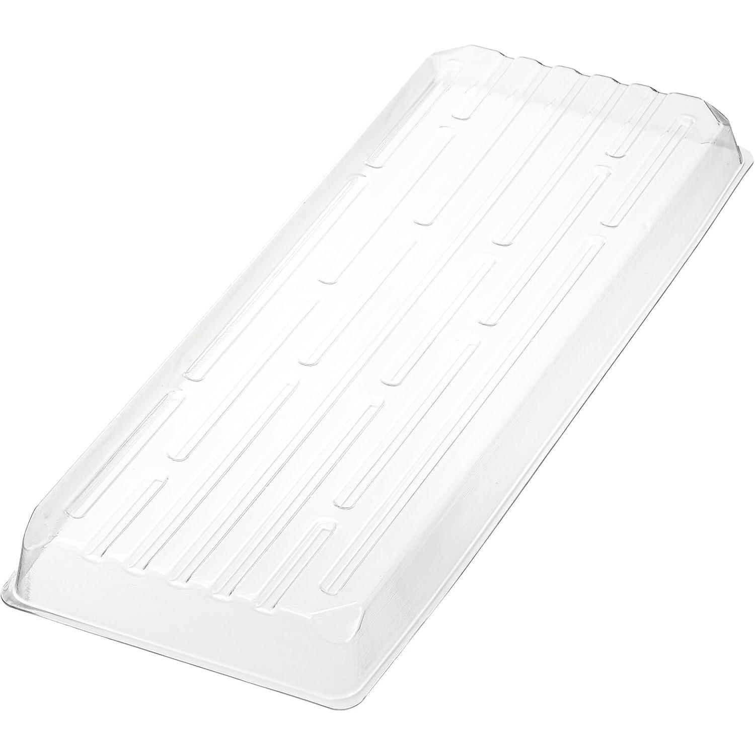 16 Pack Rectangular  Drip Trays, Clear  Saucers for Indoors, Thick Plastic Window Sill  Trays for Flower Pot Planter