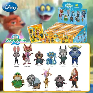 1PC Disney Officially License Zootopia2 Random One Blind Bag Bulk Bag Clip Keychain 3D Anime Figures Random One Judy And Nick or Other Characters for Family and Friends Birthday Christmas Gifts