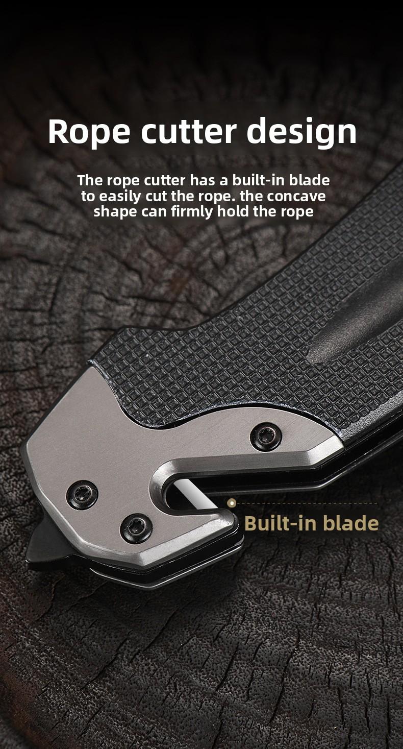 Damascus Tactical Survival Knife G10 Handle Camping Folding Knife Stainless Steel Outdoor Pocket Knife