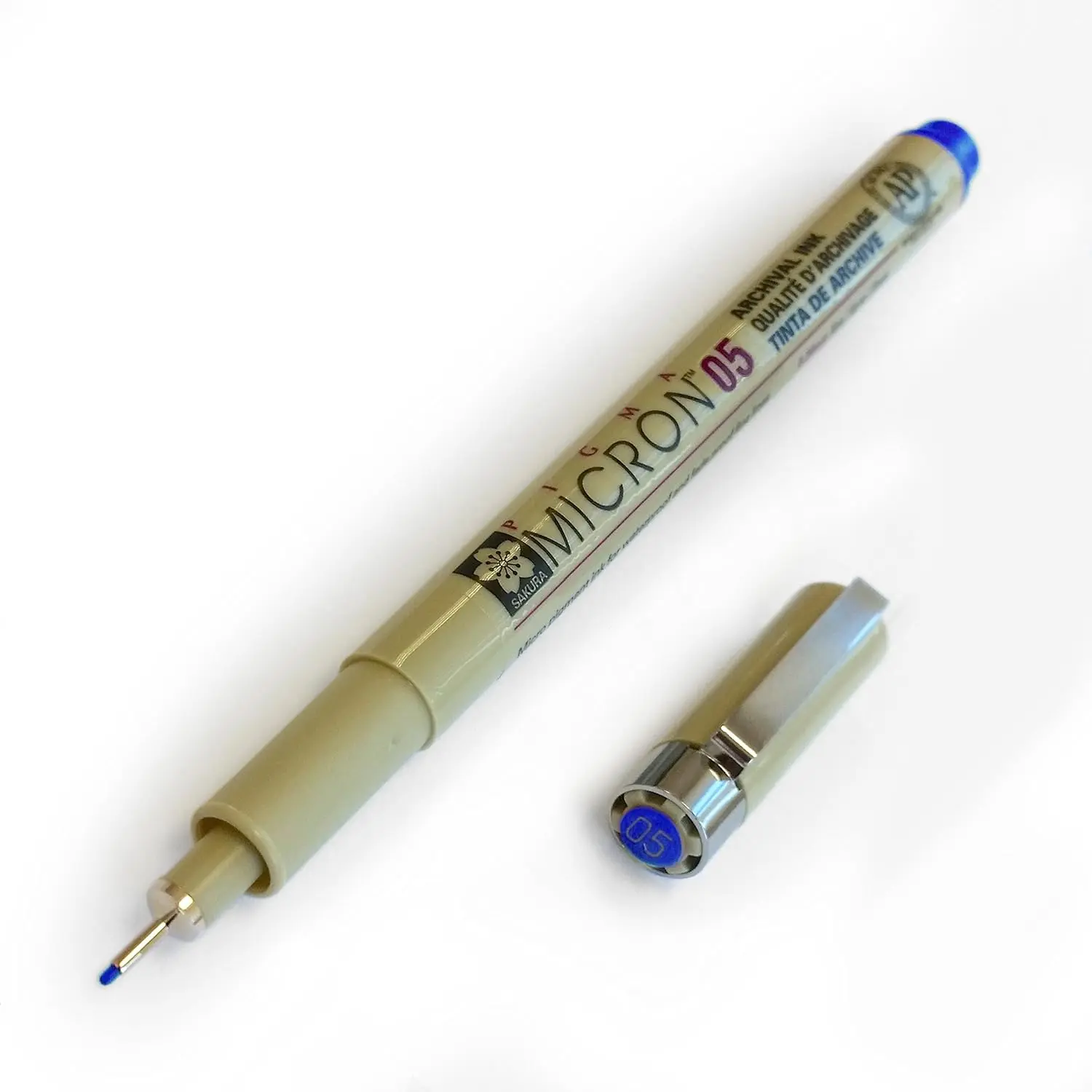 Micron - Pigment Fineliners - 0.5mm - Blue [Pack of 3]