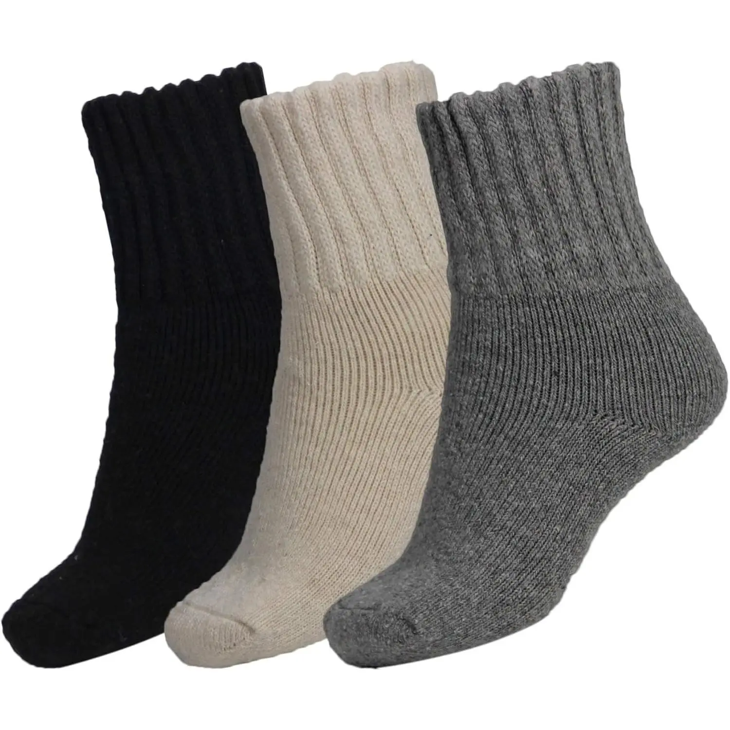 Boot Socks for Women Winter Solid Thick Warm Cozy Crew Socks Perfect Christmas Gift