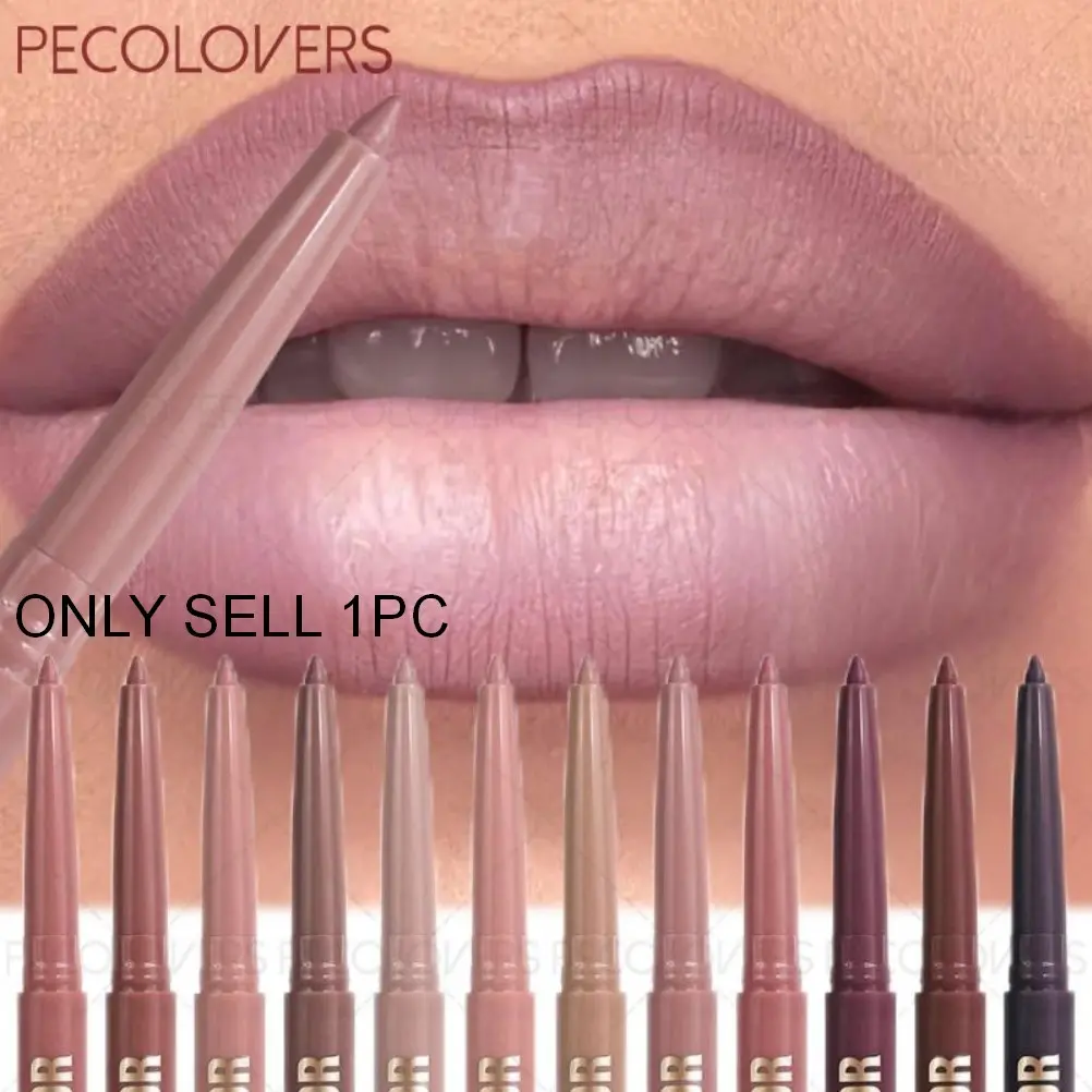 1 Pc Matte Lip Liner Pen, Nude, Waterproof, Perfect for Christmas & Holiday Party Looks, Versatile Color Makeup for Lips