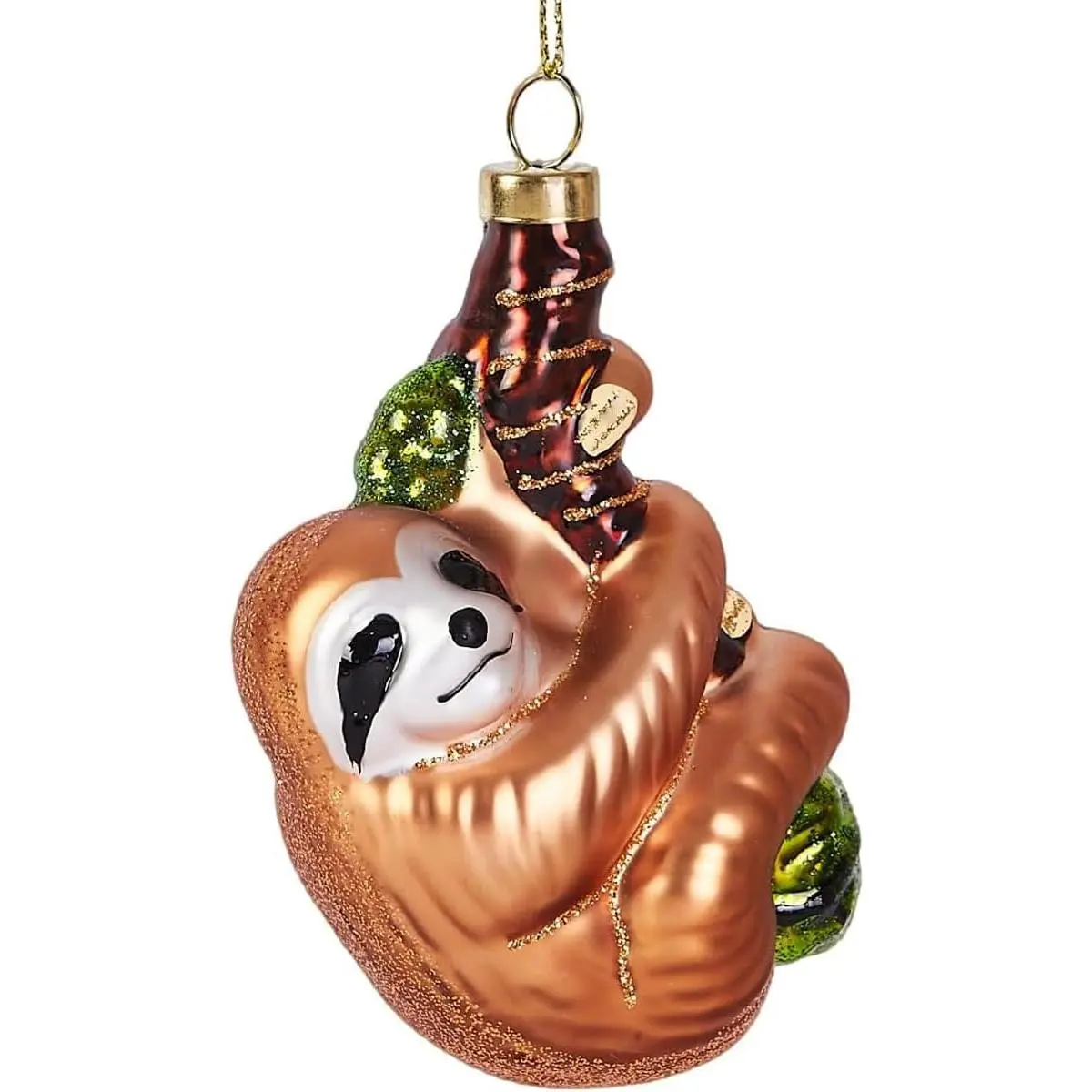 Christmas Ornaments 2025, Handcrafted Glass Blown Xmas Tree Decorations Holiday Ornaments Funny Gifts Collectible Winter Festival Decor for  Party, Sloth
