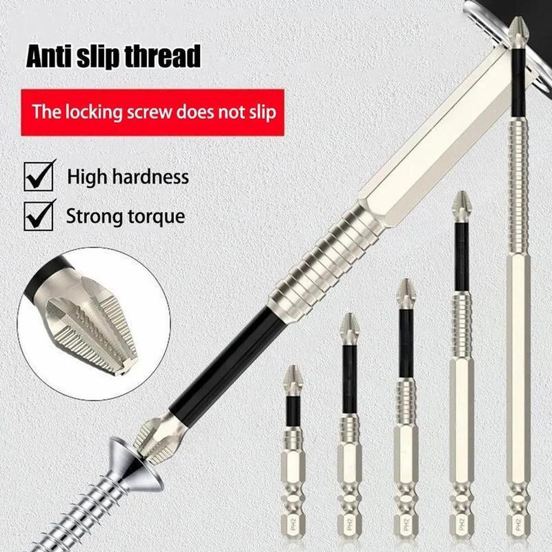 High Magnetic Screwdriver Drill Bit Set - 6pcs K5 Impact Resistant Non Slip Bit for Home DIY Professional Use (6pcs) High Magnetic Screwdriver Drill Bit Set - 6pcs K5 Impact Resistant Non Slip Bit for Home DIY Professional Use (6pcs)
