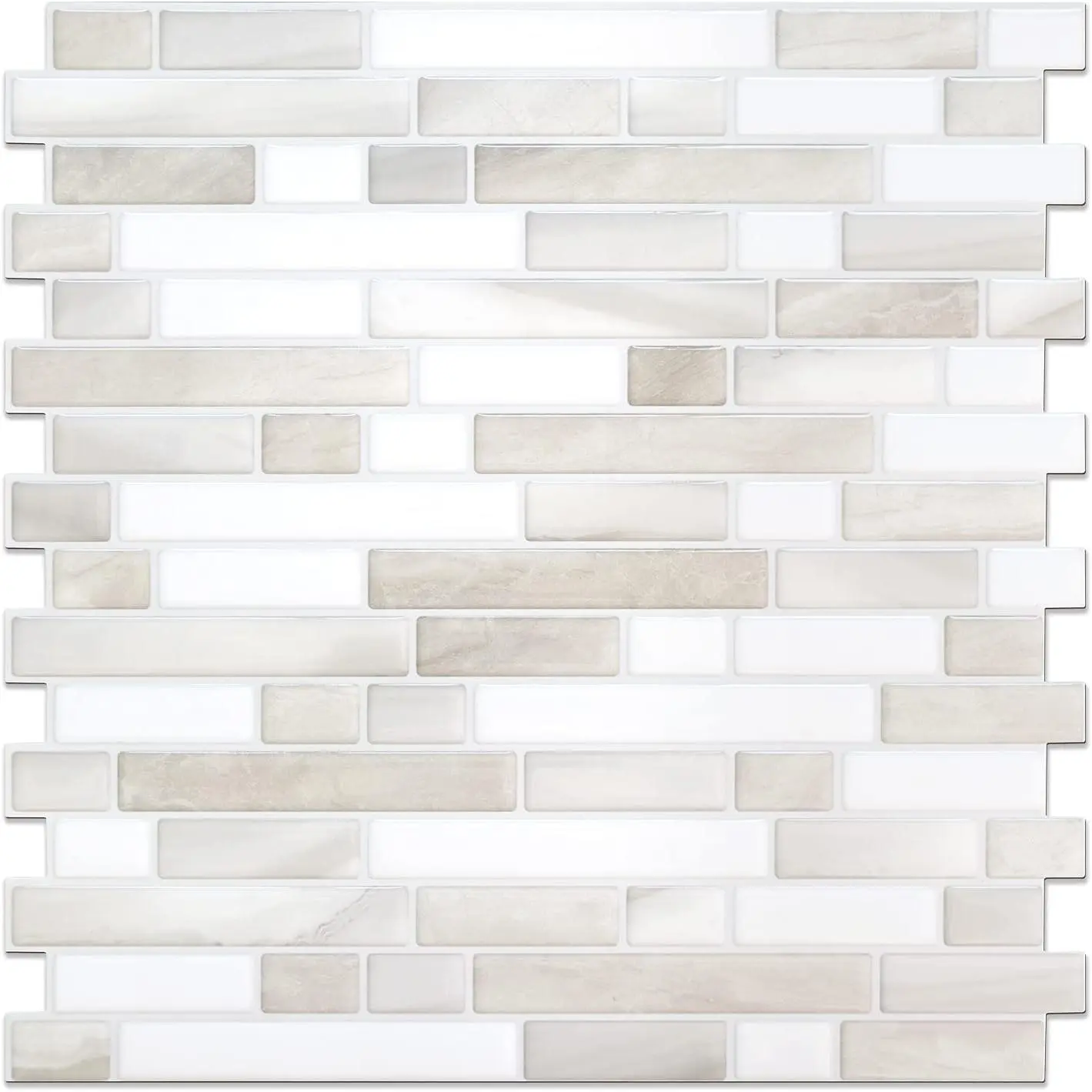 Thicker Design Peel and Stick Tile Backsplash, 12"×12"Stick  Backsplash for Kitchen, Self Adhesive Tile for Kitchen Backsplash and Bathroom(Sample Sheet)