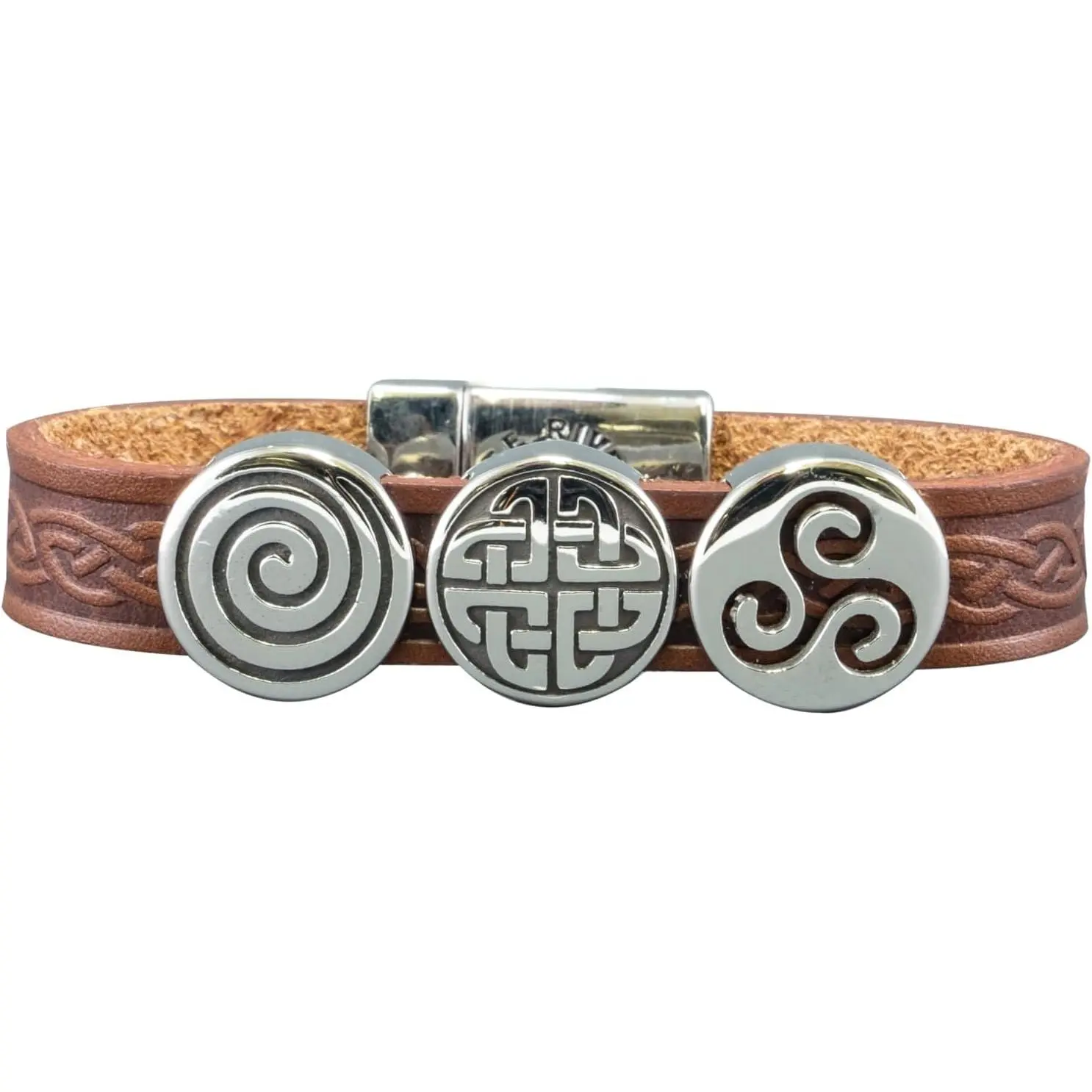 Irish Celtic  Bracelet,  Charms, 7in |  Ireland, Adjustable Snap Closure