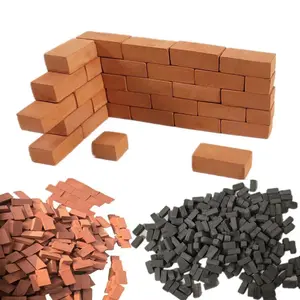 50PCS 1/16 Dollhouse Miniature Simulation Brick DIY Sand Table Landscape Scenery Clay Mini Figurine Fairy Garden