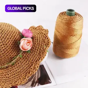 Colorful Ice Silk Thread, 1 Count Handmade Crochet Thread, DIY Crochet Supplies for Summer Hats, Storage Baskets and Cushions