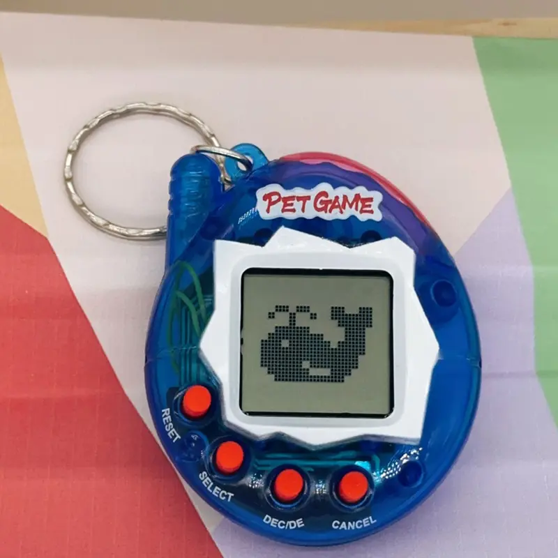Collector's Edition Aqua Blue Plastic Interactive 3D Virtual Pet Toy - Festive Party Supplies Item, Holiday Gift for Gamers