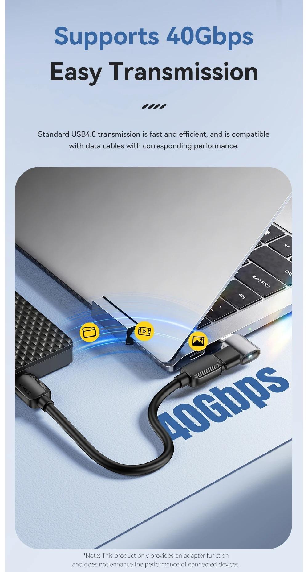 USB OTG Adapter Fast Charging Converter 90 Degree USB Type C Data Adapter