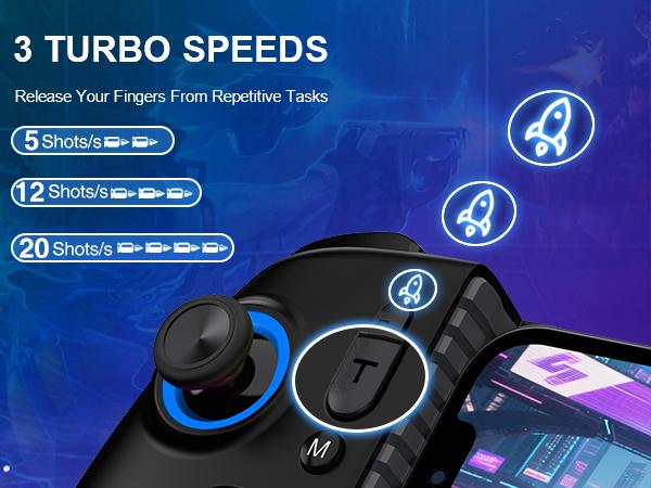 BEBONCOOL for iPhone Game Controller – Compatible with iPhone 16/15 & Android, Mobile Gaming Controller with Hall Triggers/Joysticks, Wireless Phone Controller for Xbox Game Pass, Steam Link & More, Black