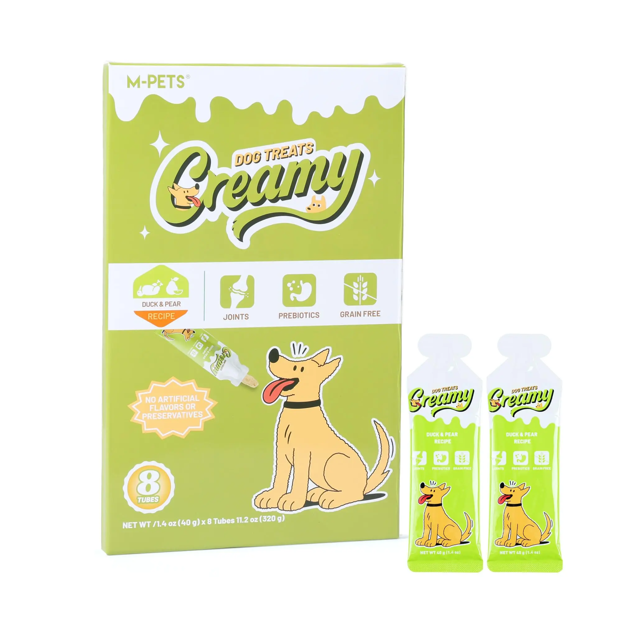 M-PETS 8 Pack Lickable Dog Treats