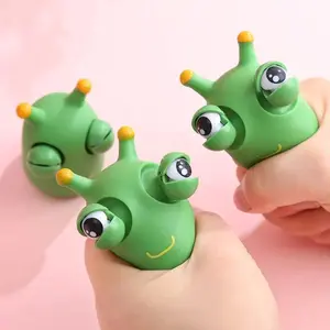 Creative Explosive Eye Worm Squeeze Pinch Toy Funny Novelty Eye Popping Caterpillar Toys Adult Children Fidget Stress Relief Toy