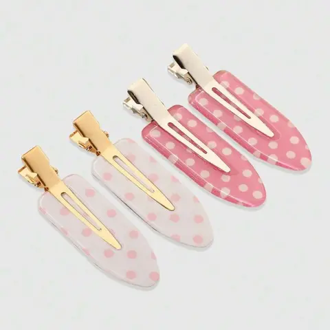 4pcs Retro Polka Dot Hairpins, Cute Bangs Clips for Girls, Fun Hair Clips, Fashionable Women's Hair Accessories, Hair Style Accessory, Ideal for Daily Use and Outdoor Activities