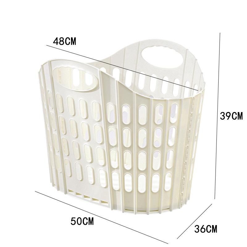 Foldable Laundry Basket Multifunctional Bathroom Storage Hamper Wall Mountable & Handheld for Home Dirty Clothes Organizer