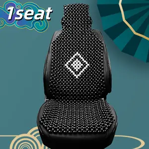 Universal Car Seat Cover, Wooden Bead Material, Comfortable and Breathable, Suitable for Most Front Seats, Suv and Sedan, All Seasons
