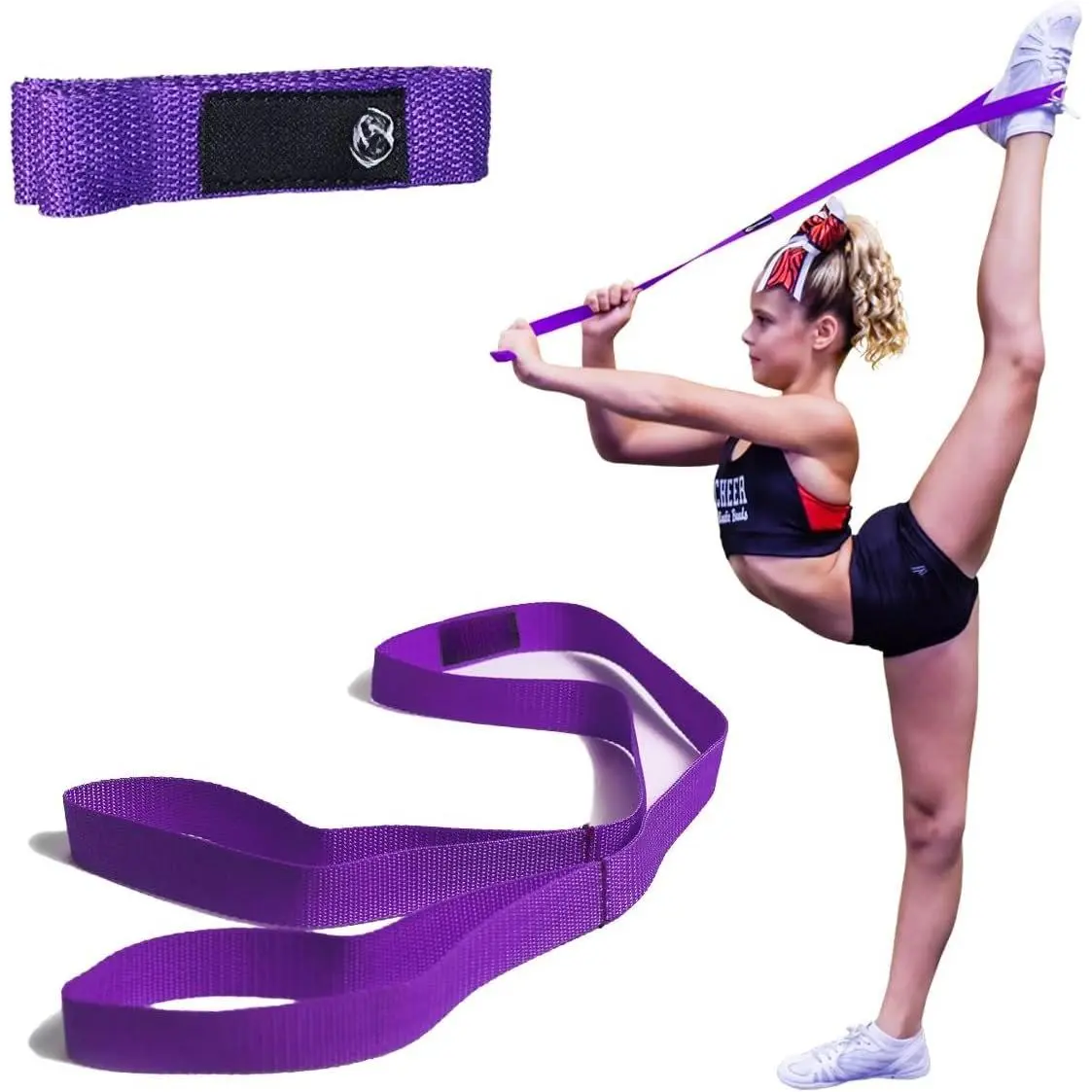 Cheerleading Flexibility Stunt Strap - Improve Stretching and Stunts for  Dance Gymnastics & Physical  – Stocking Stuffers Present for  Girls Adults - 12 Colors