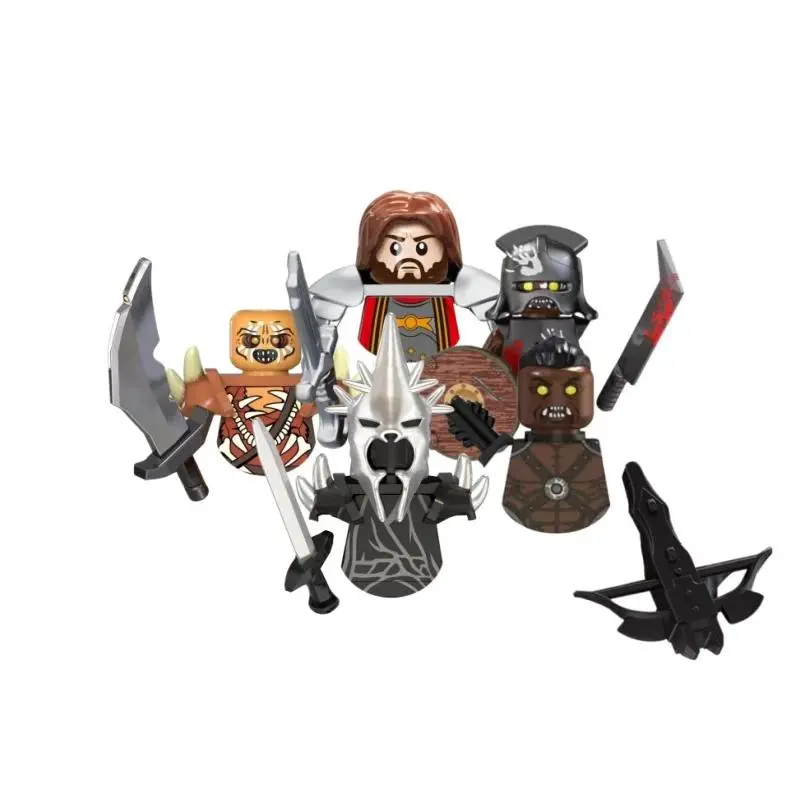 Medieval Knight Figures Toy Soldier TV6401TV6402TV6409TV5018ORCS ARAGORN Warrior Model Bricks Bricks Ornaments Gifts