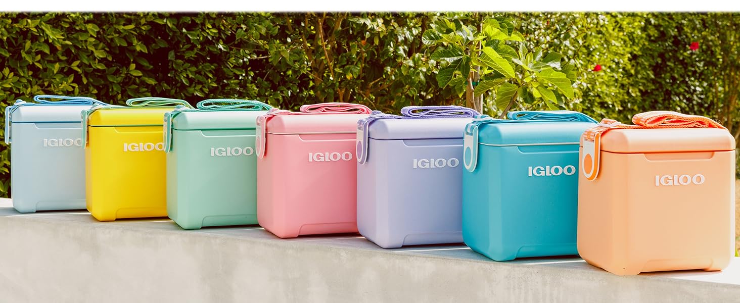 Igloo Tag Along Too Coolers| Insulated Hard Shell Picnic Style Cooler| Rolling Ice Chest