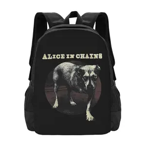 Alice In Chains 'Three Legged Dog' Backpack Fashion Travel Backpack Laptop Backpack 16ch Simple And Large Capacity