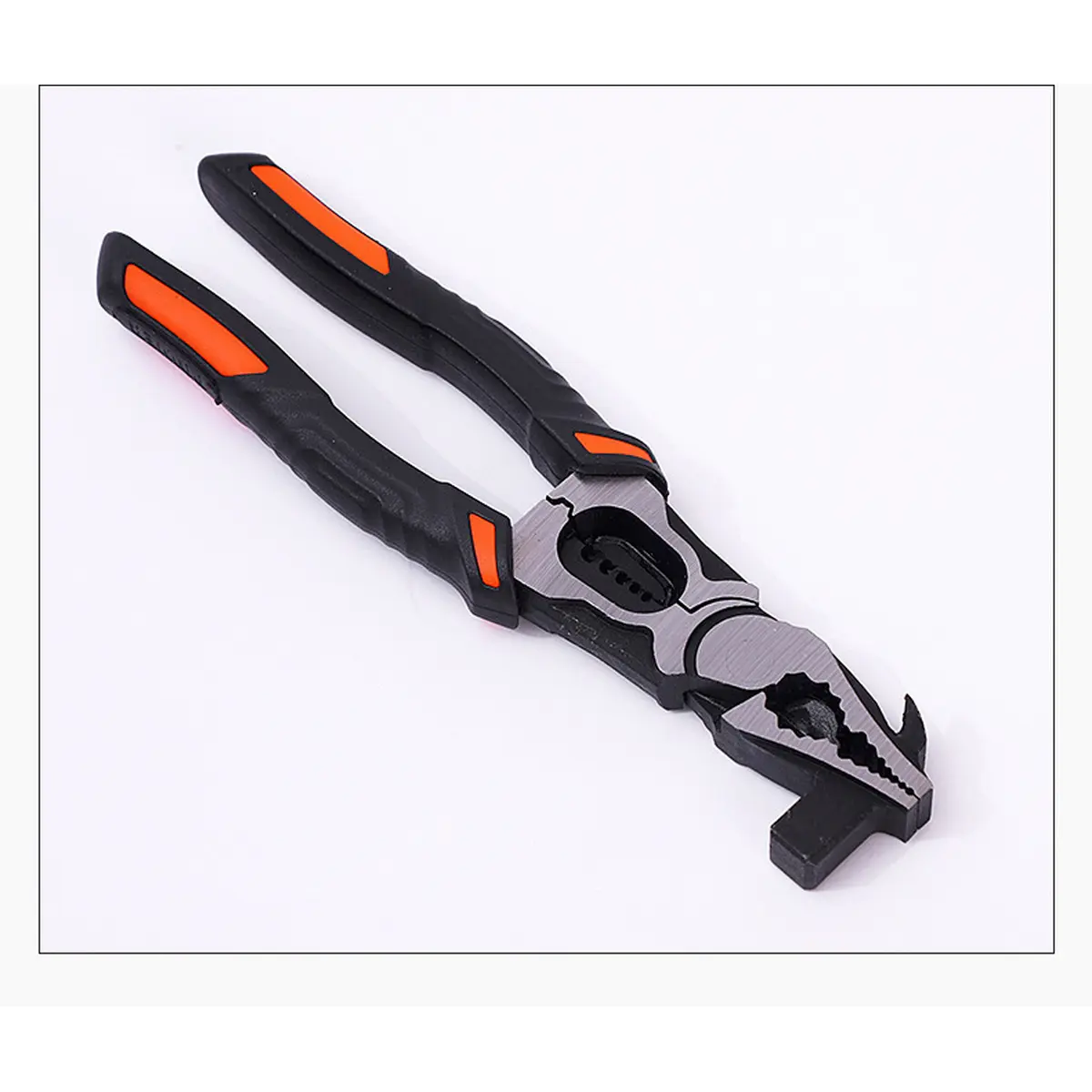 9inch Multi-functional combination pliers with hammer, industrial-grade wire cutters, long-nose pliers and side-cutters, suitable for home and car repairs