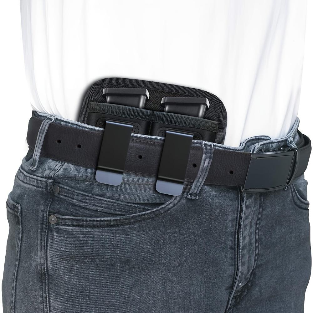Concealed Carry Single/Double Magazine Pouch Gun IWB Belt Clip Holster