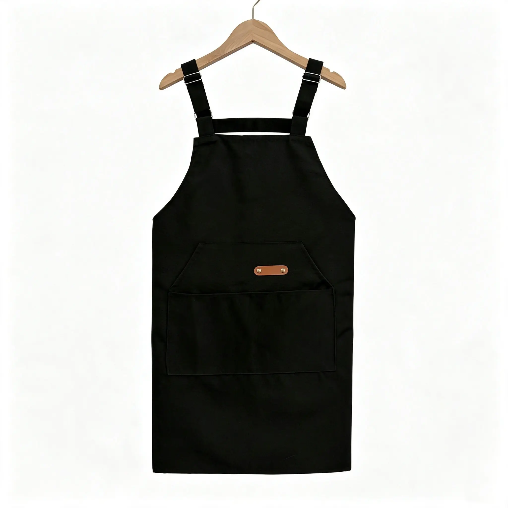 Waterproof Apron, Adjustable H-Strap, 3 Large Pockets, Kitchen Restaurant Workwear, Solid Color Korean Style, Suitable for Tea Shop, Nail Salon, Fruit Store, Craft Workshop