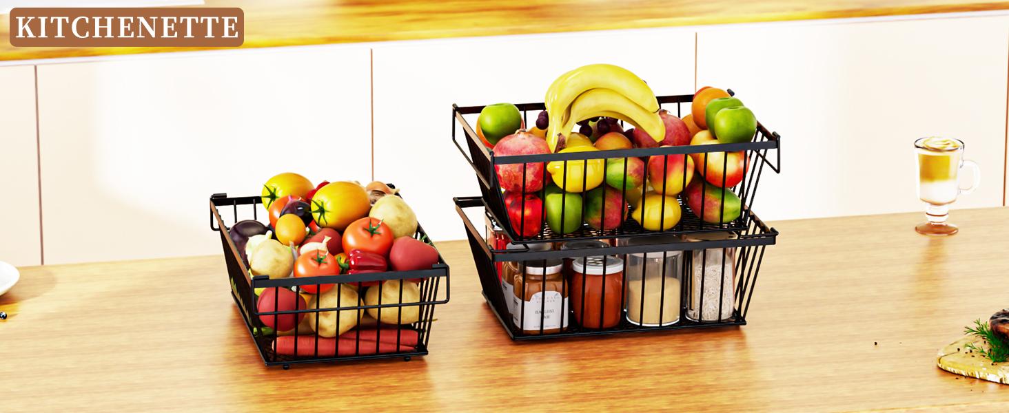 Freezer Organizer Bins ,Leak-Bottom,4 Pack Stackable Deep Freezer Organizer Bins for 5 Cu.FT Small Chest Freezer,organization and,pantry organizers(for 5 Cu.Ft