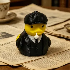 Peaky Blinders Shelby 3D Printed Duck | Gangster-style car dashboard decoration, a unique gift for car enthusiasts that can be used as a desktop and car accessory.