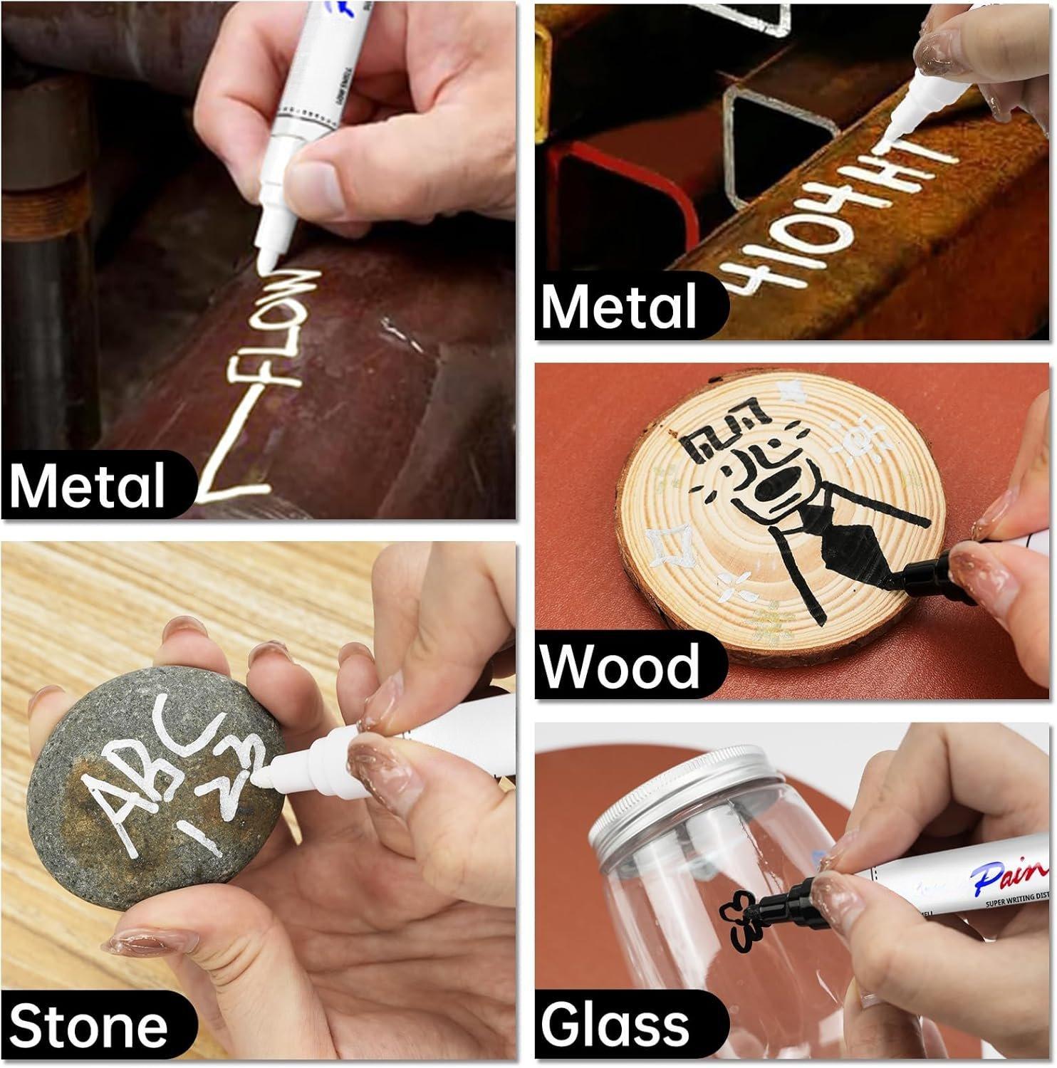 Yellow Permanent Pens Markers - 2 Pack Oil Based Markers, Quick Drying and Marker Pen, Tire, Metal, Rock Painting, , Ceramic, Plastic, Canvas, Mugs, Medium Tip Yellow Permanent Pens Markers - 2 Pack Oil Based Markers, Quick Drying and Marker Pen, Tire, Metal, Rock Painting, , Ceramic, Plastic, Canvas, Mugs, Medium Tip