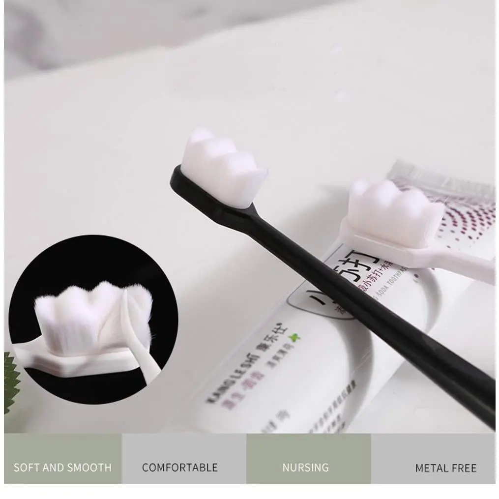Extra Soft Toothbrush, Ultra Soft-bristled Adult Toothbrush Micro Nano 15000 Floss Bristle Good Cleaning Effect for Sensitive Teeth Oral Gum Recession (1 Pcs), Easy To Use, Makeup, Non-Toxic