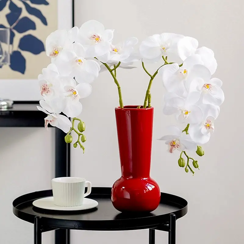 3PCS, realistic artificial orchids, plastic Phalaenopsis, antioxidant, Valentine's Day gift, anniversary gift, wedding celebration decoration, home decoration, Decorative Faux Flower, Artificial Flowers Indoor