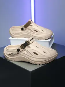 Men's Anti-Slip Thick Sole Sandals, Fashionable Versatile Outdoor Slippers, Durable Garden Shoes, Lightweight Soft Bottom Beach Shoes