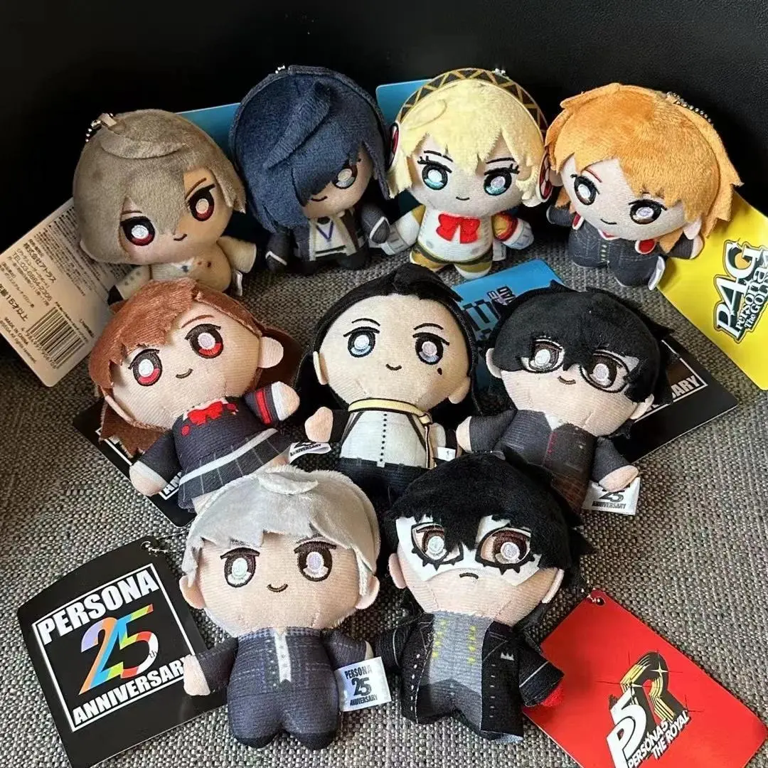 HOT 10CM Persona Plush Toy 25th Anniversary Joker Shiomi Kotone Yuuki Makoto Cosplay Anime Plushie Pendant Kids Christmas Gifts