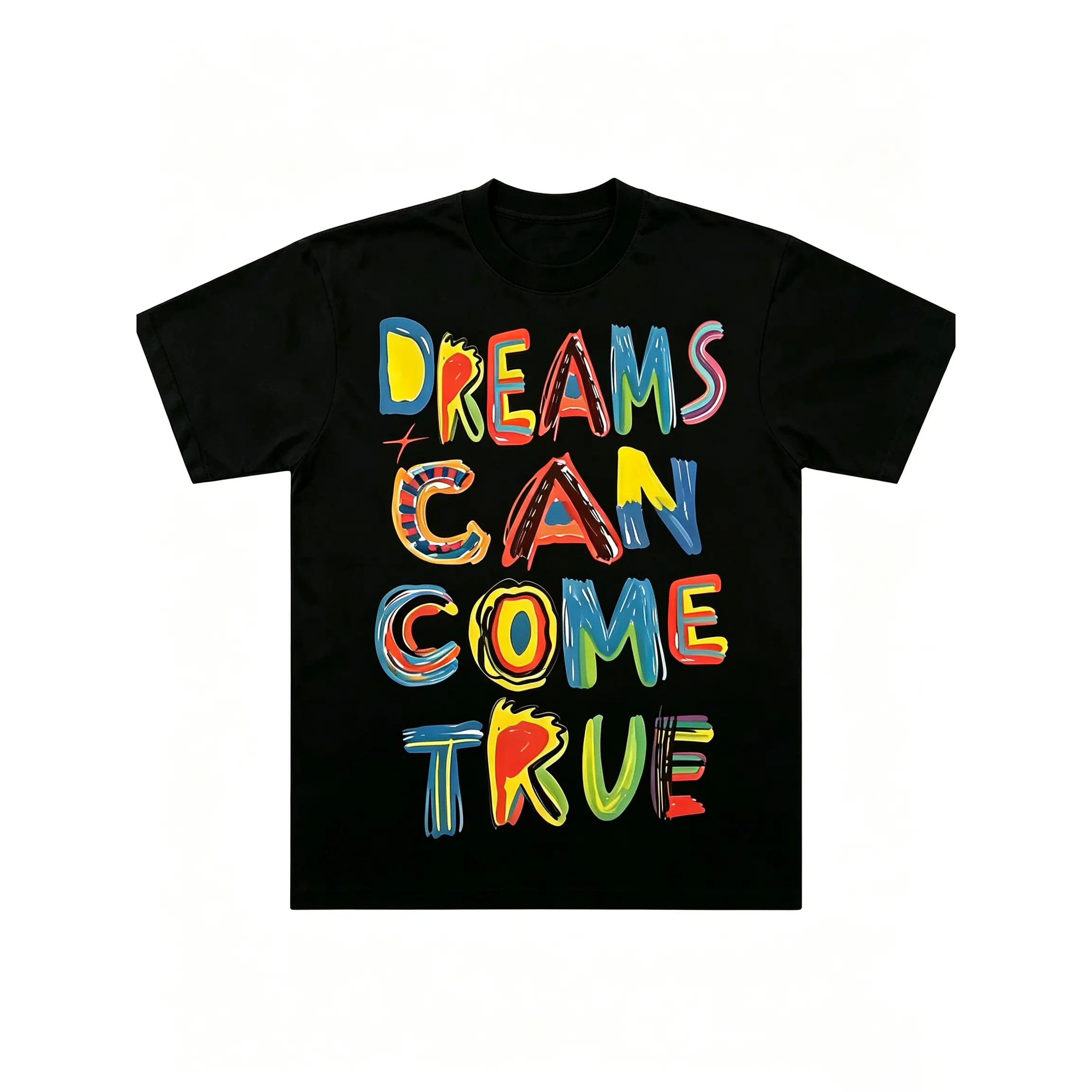 Menswear Cotton Relaxed Fit T-Shirt - Soft, Breathable Sports Top for Dreams Can Come True Themed Wear
