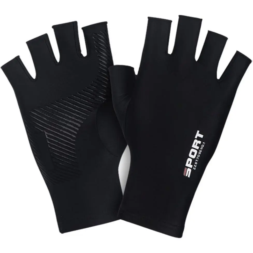 Fingerless UV Protection Gloves - Driving, Sailing, Kayak & Paddling Gloves - Sun Protection, Fishing - Men & Women