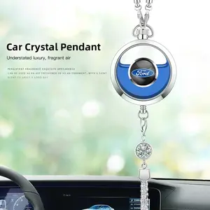 Car Perfume Pendant Air Freshener Hanging Perfume Diffuser For Ford Mustang F150 Explorer Expedition Escape Bronco Capri Fiesta Focus Ecosport Figo Maverick Ranger S-MAX Mondeo F250 F350 Galaxy Everest Kuga EDGE KA Fusion Taurus Escort