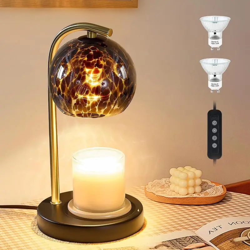 Womens Gifts for Christmas Candle Warmer Lamp, Dimmable Scented Wax Melt Warmer with Timer, Housewarming Gifts for Home Bedroom Decor, Xmas Birthday Gifts for Mom, 2 Bulbs